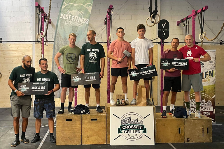 Podium East Fitness Championship 2021 - Catégorie Scaled Homme Homme
